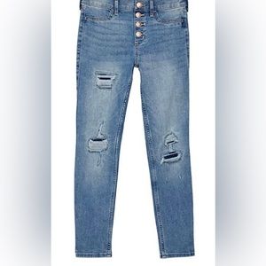 Abercrombie kids High-Rise Jeggings Medium Destroy  Shanks